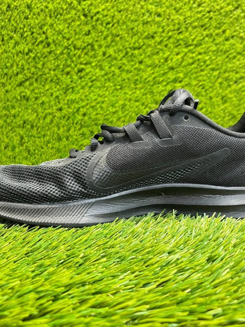 Nike Downshifter 9 Womens Size 9.5 Black Athletic Running Walking Shoes Sneakers